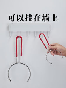 Đồ Ăn Bằng Thép Không Gỉ Qihuan Có Vòng Sắt Cầm Chén Chống Bỏng Dụng Cụ Nấu Ăn Trong Nhà Bếp Dụng Cụ Cầm Chén