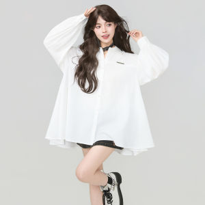 KEIKO | Áo Dài Tay Không Lưng Thêu Hình Bướm Chống Nắng