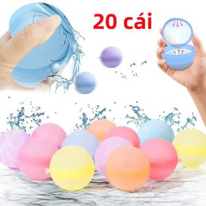 ISHOWTIENDA | Bóng Nước Tái Sử Dụng 10-30 Quả/bộ Dành Cho Trẻ Em & Người Lớn Đồ Chơi Vui Chơi Ngoài Trời Mùa Hè Bể Bơi Bãi Biển Tắm Bom Nước Cho Trò Chơi Tiệc Tùng