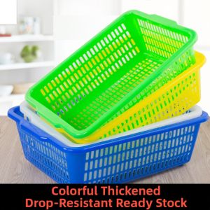 Large Thickened Plastic Rectangular Basket