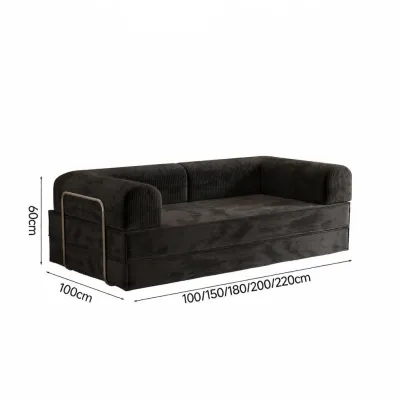 Foldable Sofa Bed Teddy Bear Full Sponge Multi-Purpose Practical Modern Small Apartment Fabric Compressed Sofa Velvet Material