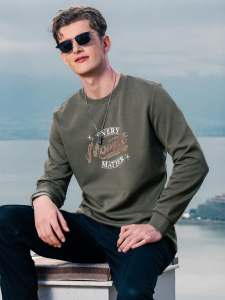 Enjeolon | Áo Hoodie In Chữ Vintage Phong Cách Bình Dị Nam
