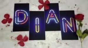 Hiasan Dinding Huruf Kamar Tidur & Alphabet Pajangan Rumah