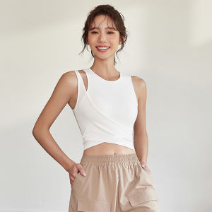 Áo Ngực Thể Thao DCW Dành Cho Nữ Chống Sốc Khi Chạy Bộ Áo Vest Tập Luyện Pilates Yoga Áo Ngực Cố Định Chất Liệu Cotton