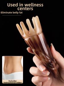 Natural Buffalo Horn Acupuncture Massaging Scalp Health Care Hair Brush