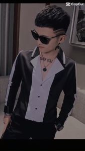 áo sơ mi áo sơ mi nam phong cách Hàn quốc tay lửng cực nam tính sự phá cách tạo nên gu trẻ trung năng động vải mềm mịn thoáng mát - N12