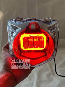 LAMPU DEPAN BEAT KARBU BEAT LAMA DAYMAKER LED 4 LENSA