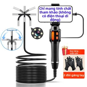 Camera Nội Soi HD 1080P Điều Khiển Hai Chiều Ống Kính 6mm Màn Hình 4.3/5 Inch Chống Nước IP67 Dùng Cho Kiểm Tra Ô Tô Và Hệ Thống Ống Nước