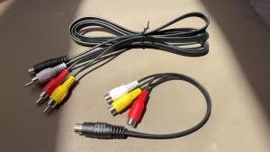 Bộ Chuyển Đổi Cáp S-Video Sang 3 RCA 4 PIN Sang Dây Kết Nối AV Cho DVD PC TV Truyền Tín Hiệu Âm Thanh Video Dây Nối Dài