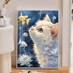 Diamond Painting Cat 2025 Mới Nổi Bật Đồ Dùng Phòng Ngủ Hoạt Hình Hoạt Hình Dễ Thương Chữa Lành Toàn Bộ Đá Rhinestone