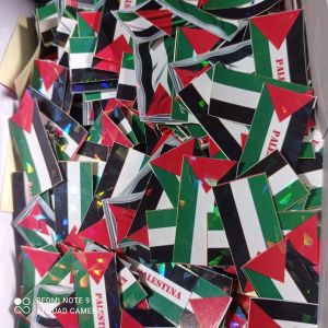Stiker pipi bendera Palestina uk 4 x 2 cm : 10 pcs