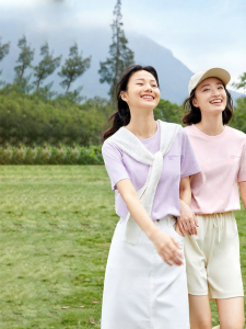 Purcotton | Antibacterial Basic T-shirt For Summer
