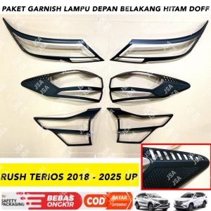 Paket Garnish Depan Belakang Rush Terios GR SPORT 2018 2023 2024 2025 Hitam Doff .