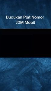 Tatakan Plat Nomer Jdm Biru Carbon