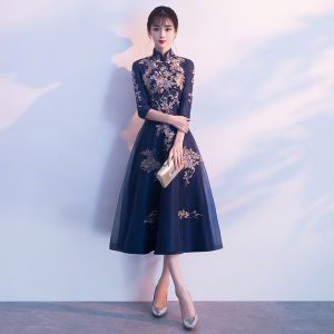 Slimming Elegant Chinese Style Evening Gown