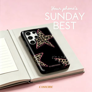 Potdemiel | Leopard Space Floral For Samsung Galaxy S26 S25 S24 A56 A36 Phone Case Double-Layer Protection Cover for Women Girl CaseChic