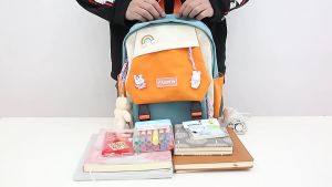 Tas Sekolah Anak PAUD TK SD Tas Ngaji Tas Ransel Mini Laki Laki Perempuan Polos Waterproof