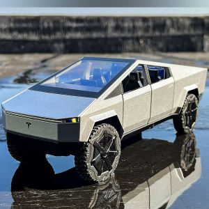 Mô Hình Xe Hơi Hợp Kim Bán Tải Tesla Tỷ Lệ 1:24 Bộ Sưu Tập Âm Thanh Xe Hơi Đúc Khuôn Quà Tặng Sinh Nhật Cho Trẻ Em Đồ Chơi Bé Trai Bằng Kim Loại