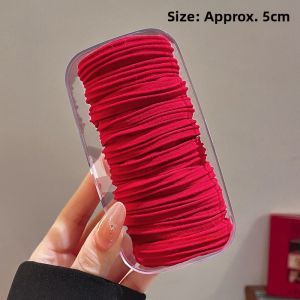 New Year Red Thickened Hair Ties Womens Hair Bands Hair Bands for Bun Knots Korean Style Fashionable Hair Accessories