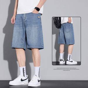 Ice Silk Cooling Comfortable Straight Fit Mens Jean Shorts