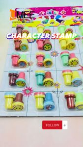 50/20Pcs Party Gift 2in1 Character Stamp Pad For Party Gift-Loot bag Filler
