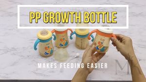 Mums K 3in1 Baby Straw Drinking Bottle Growth Feeding Bottle Wide Neck with Handle 240ml 300ml