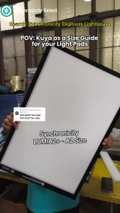 SYNCA Lightboard LED Light Pad A4 A3 A5 A2 - Synchronicity Digitools Tracing Light Board Drawing Tablet for Diamond Painting Sketching Architecture Engineering Drafting & Tattoo Transfer | USB Dimmable Adjustable Brightness | LUMIA