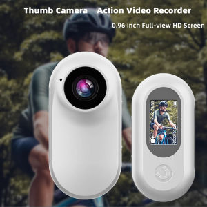 FHD 1080P Mini Body Camera Wearable Action Body Cam Thumb Size Hands Free Recording Body Worn Camera Premium Portable Camcorder Mount Anywhere for Work Travel