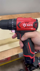 KEN-7312D (KEN BL7312D -2) KEN 12V LIITHUM-ION BRUSSLESS IMPACT DRILL WITH 2Battery & 1Charger