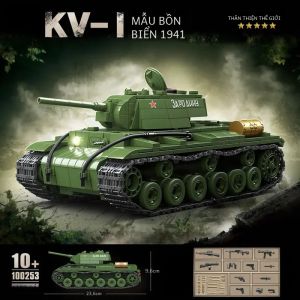 KV-1 Xe Tăng Hạng Nặng Khối Xây Dựng Đồ Chơi Quân Sự Thế Chiến Thứ Hai Mẫu Năm 1941 Sưu Tập Trẻ Em Quà Tặng Giáng Sinh Và Sinh Nhật