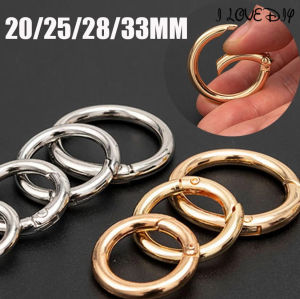 10 Chiếc Móc Khóa Lò Xo Vòng Chữ O Bằng Kim Loại Để Tự Làm Trang Sức Móc Khóa Đa Năng Tròn Có Thể Mở Được Kẹp Túi Móc Khóa Xích Chó Đầu Nối