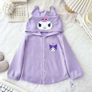 แจ๊กเก็ตเด็กฤดูใบไม้ร่วง: การออกแบบหูการ์ตูนลายน่ารักคาร์ดิแกนบางสําหรับทั้งชายและหญิงพร้อมหมวกแบบถอดได้สําหรับเด็กชายและเด็กหญิง