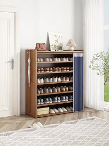 Easy-to-assemble Solid Wood Dustproof High-capacity Shoe Rack