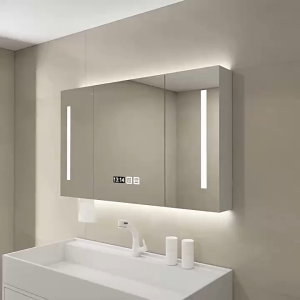 (2 Day Doorstep Delivery) LED Bathroom mirror frame storage cabinet smart bathroom mirror cabinet