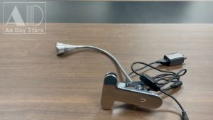 Đèn đọc sách Kẹp đầu giường Kẹp bàn Led 3W Ánh sáng chiếu rọi điểm  Thân đèn Kim loại tích hợp đèn Ngủ Đèn soi tranh trang trí Phòng khách