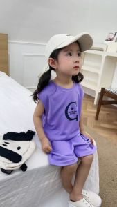 Setelan Singlet Anak Perempuan Laki Laki Berwarna Import