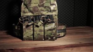 2024 KRYDEX FCPC V5 Tactical Vest: Plate Carrier with Quick Release Cummerbund Shoulder Strap KTAR Front Flap Triple Mag Pouch