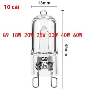 Bóng Đèn Halogen Sinh Thái Đèn LED Dạng Viên Nang G9 18W-60W 230V Có Hạt Cườm Được Lắp Vào Đèn Pha Lê Bóng Đèn Halogen Cho Phòng Ngủ Tùy Chọn 1/5/10 CÁI