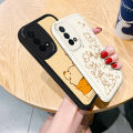 Cute Honey Bear Silicone Phone Case Full Cover Protection for OPPO A93 A95 A96 A1pro A97 A92s A52 A3 A72 Women's New Model Anti-Fall. 