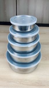 Rantang Stainless Stell 5 Susun/Fresh Box Harga Termurah Highquality Tutupan Plastik Versi Tebal Import