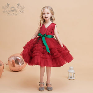 Princess Dress Skirt for Girls Birthday Performance Childrens Day Summer Puffy Tulle Cake Skirt Girls Clothing Accessories