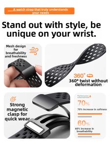 CRAFTSMAN DAI | Silicone Magnetic Apple Watch Strap Permeable