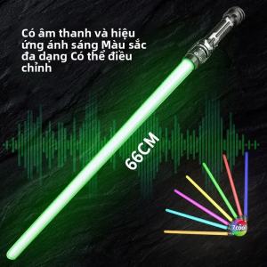 Đồ Chơi Kiếm Laser Âm Nhạc 2 Trong 1 Có Thể Thu Gọn Phát Sáng Nhiều Màu Sắc Kiếm Giải Tỏa Căng Thẳng Dành Cho Trẻ Em & Người Lớn Quà Tặng Sinh Nhật