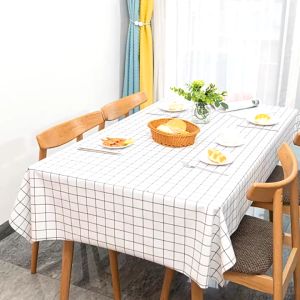 ☀️Life Core☀️ Table Cloth Waterproof Plastic Table Cover Oilproof Tablecloth alas meja Room Plaid Dustproof Table Clothes PVC Lapit Meja