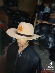 Topi koboi laken/ topi koboi sheriff/topi pancing/ topi pria dan wanita/topi berkuda/ topi healing..berkualitaspremium.topi lebar.klasikkoboy.vintage.limitid edition