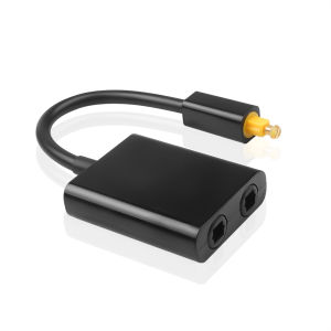 Kebidumei | Toslink Splitter 1 in 2 Out Optical Audio Splitter Cable Digital Optical Cable SPDIF Optical Audio Distributor For Multimedia