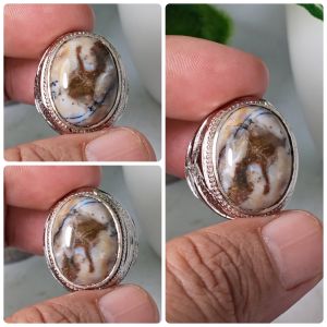 cincin batu akik dendrit natural realpic