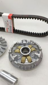 (44D) PAKET 3 JENIS RUMAH ROLLER ASSY + KIPAS RUMAH ROLLER + VANBELT XEON RC/ XEON KARBU/ XEON GT 12