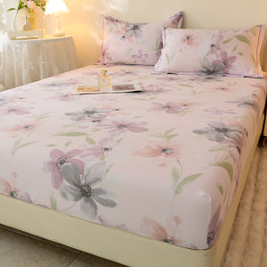 Thickened Pure Cotton Flannel Bed Canopy Rabbit Cartoon Warmth Storage Bedding Cover Universal Fit Autumn Winter Home Use