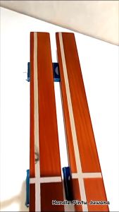 Grosir Paket 4 Gagang Pintu Dua Daun Rumah Minimalis 45 cm & Body Kunci Pelor Murah Tarikan Handle Pintu Kuputarung